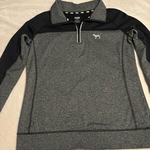 Pink half-zip
Grey and Black